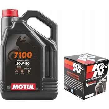 Motorový olej OLEJ MOTUL 7100 4T 4L 20W50 + OLEJOVÝ FILTR KN BMW