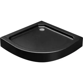 Sprchová vanička Sprchová vanička čtvrtkruhová Alex Stone Effect New 80x80 černá