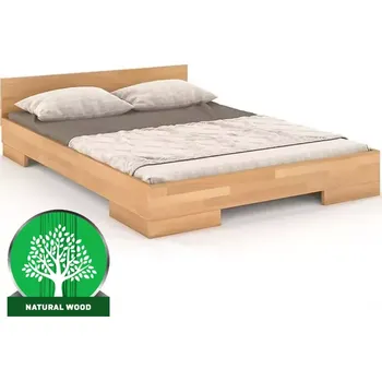 Postel Dřevěná buková postel Skandica Spectrum Nízký 200x200 Přírodní