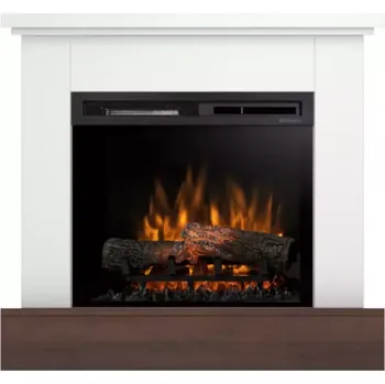 Elektrický krb Jukon 23 bílý mat/tmavý dub