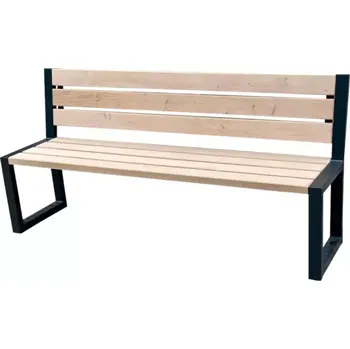 Zahradní lavice Zahradní lavička Moderní s opěradlem, natur
