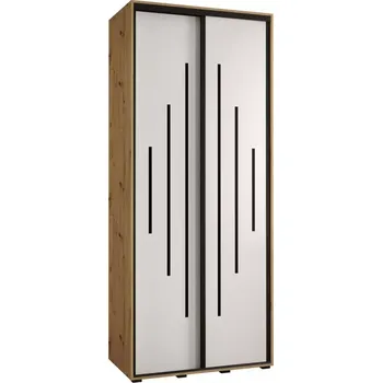 Předsíňová stěna Skříň 45 Canaris 12 120 artisan/bílá/černá