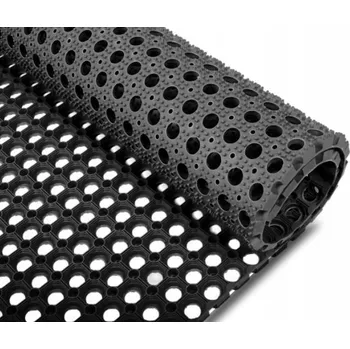 Rohožka Gumová rohožka ML černá protiskluzová 150x100 cm 22 mm