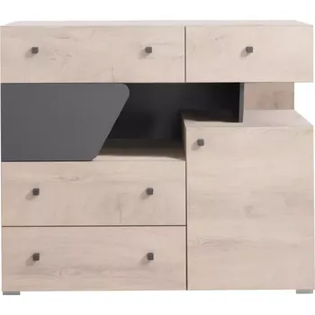 Komoda Komoda Delta 110cm Dub/Antacit