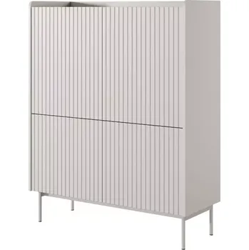 Kancelářská sestava Komoda Level A vysoká 103 4D beige/dub scandi