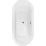 Volně stojící vana Victoria 160/75 bílá(W)-černá(Z) + syfón automat