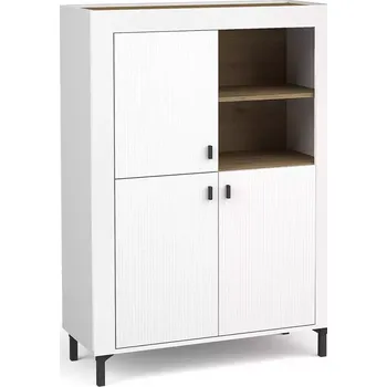 Kancelářská sestava Komoda Mossa M05 3D dub whisky/biały mat