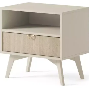 Ložnicová sestava Noční stolek Forest S54 pískově béžová/jedle scandi
