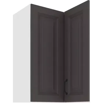 Kuchyňská skříňka Kuchyňská Skříňka STILO GRAFIT/BÍLÝ 60X60 GN-72 2F (90°)