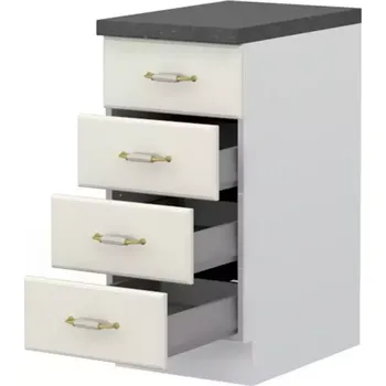 Kuchyňská skříňka Kuchyňská skříňka Evergreen R-40-4MBOX/4 4S ivorymat