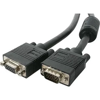 Video kabel StarTech.com, A: Vnější VGA, B: Vnitřní VGA Kabel VGA 15 m, Černá
