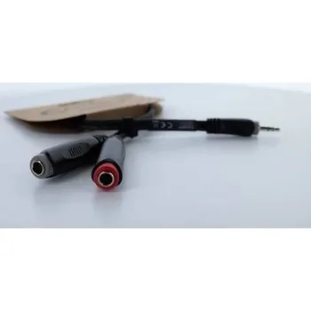 Audio kabel Cordial 14892 jack audio Y adaptér [1x jack zástrčka 3,5 mm - 2x jack zásuvka 6,3 mm (mono)] 0.30 m černá PVC plášť, dvoužilové vedení