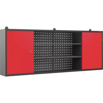 Kancelářská sestava Závěsná skříňka Leo antrcit/červené