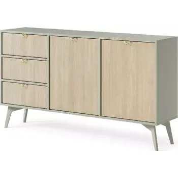 Kancelářská sestava Komoda Forest KSZ158 eukalyptus/scandi jedle