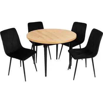 Jídelní set Jídelní set 1+4 Bino artisan/černá