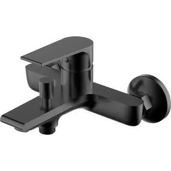 Vodovodní baterie Vanová nástěnná baterie Sol Black