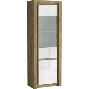 Vinotéka Vitrína Livinio L4 Ribbeck/bílý lesk