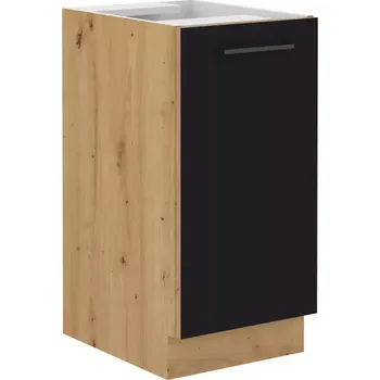 Kuchyňská skříňka Modena 40D1F BB černá/dub artisan