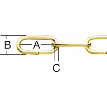 Stavební materiál Řetěz ozdobný 2mm mosaz