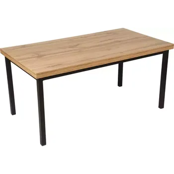 Obývací stěna Konferenční Stolek Tosia 110x60 dub wotan černé nohy