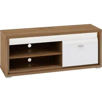 Obývací stěna Tv Stolek Dallas 138cm Orech/Bílý Lesk/Bílý