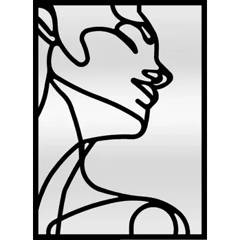 Zrcadlo Zrcadlo woman černé 69x95cm ty006