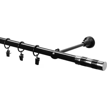 Garnýž I fi 19 černá 160cm duo černá-chrom