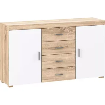 Kancelářská sestava Komoda Remos 2D4S sonoma/bílá