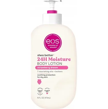 Eos Tělový balzám s vůní jahody, růžového cukru a vanilkových tónů 473 ml