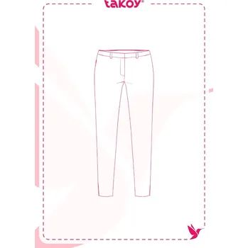 Střih PDF dámské kalhoty z gabardénu Cassandra-32-38