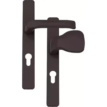 Vchodové dveře Klika gula dveří PVC hnědá