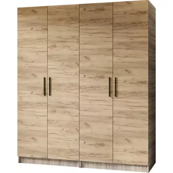 Ložnicová sestava Skříň 2x Gold 2D dub sonoma/dub craft zlatá