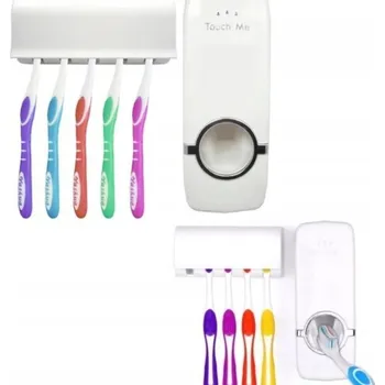 Dávkovač mýdla DÁVKOVAČ ZUBNÍ PASTY DRŽÁK NA KARTÁČKY BEZDOTYKOVÝ PUMPIČKA