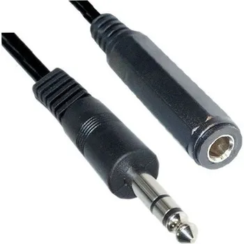 Audio kabel Kabel prodlužovací Jack 6,3 stereo 5m