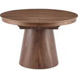 Jídelní stůl, rozkládací, 115-150-185x75 cm, ořech, NANET