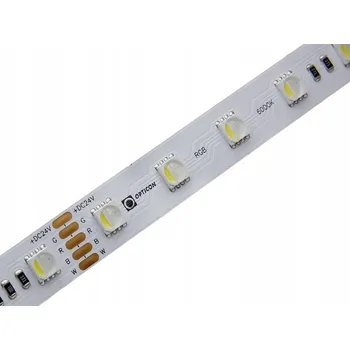 LED páska LED pásek 24V DC RGBW 4v1 Studená bílá 6000K 19,2W/m 300 SMD 5050 IP20 12mm