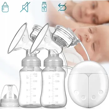 ELEKTRICKÁ ODSÁVAČKA MLÉKA Dvojitá BEZDRÁTOVÁ USB pro odsávání mateřského mléka