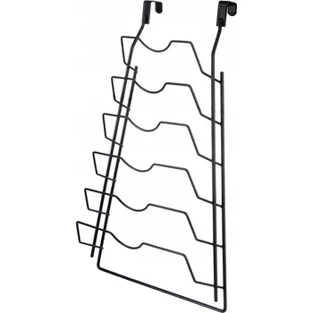 Věšák Držák na poklice kovový černý ORION na 6 poklic RADKA