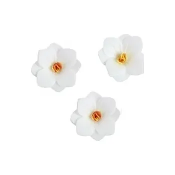 Jedlá dekorace na dort Jedlá dekorace - Hortenzie bílá 3,6 cm / jedlý papír