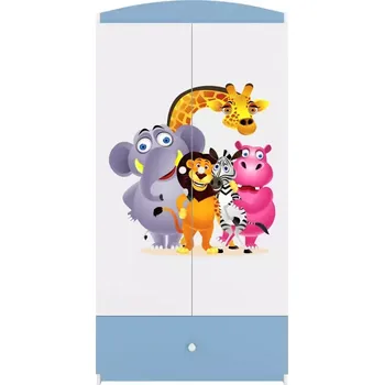 Ložnicová sestava Skříň Babydreams modrá - Zoo