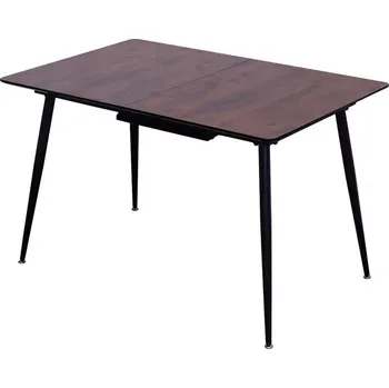 Jídelní stůl Stůl Remy 120/160x80 12526 dub 8078-75/černá