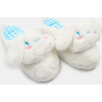 Dámská obuv Sinsay - Pantofle s umělou kožešinou a výšivkou Cinnamoroll - bílá - 657GR-00X - 657GR-00X-367