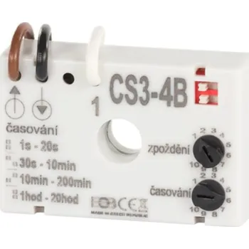 Spínací hodiny Časový spínač ELEKTROBOCK CS3-4B pro ventilátory se zpožděním bez nulového vodiče