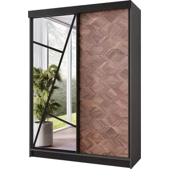 Kancelářská sestava Skříň Vena 138 graft antracyt + art deco