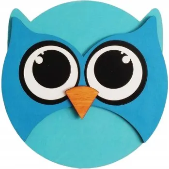 Lampička Noční lampa woodwedding_pl modrá