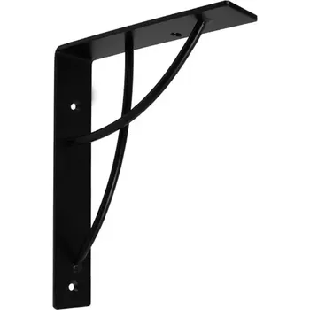 Konzola pod polici držák Loft Industrial Neo 18x18 cm černá matná