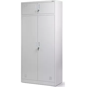 Kancelářská sestava Kancelářská skříň Borys kov šedá