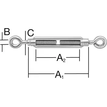 Stavební materiál Napínák m 6 x 100 o / o zn 2 ks