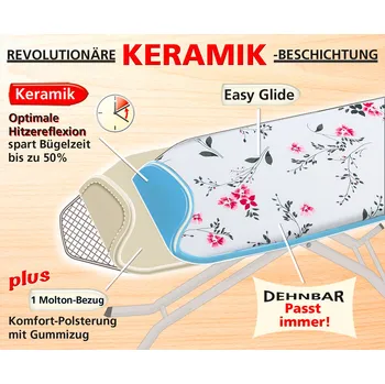 Drogerie WENKO Potah na žehlící prkno Keramik, červené květy 654691