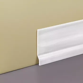 Stavební profil Podlahová lišta PVC bily 65x2000